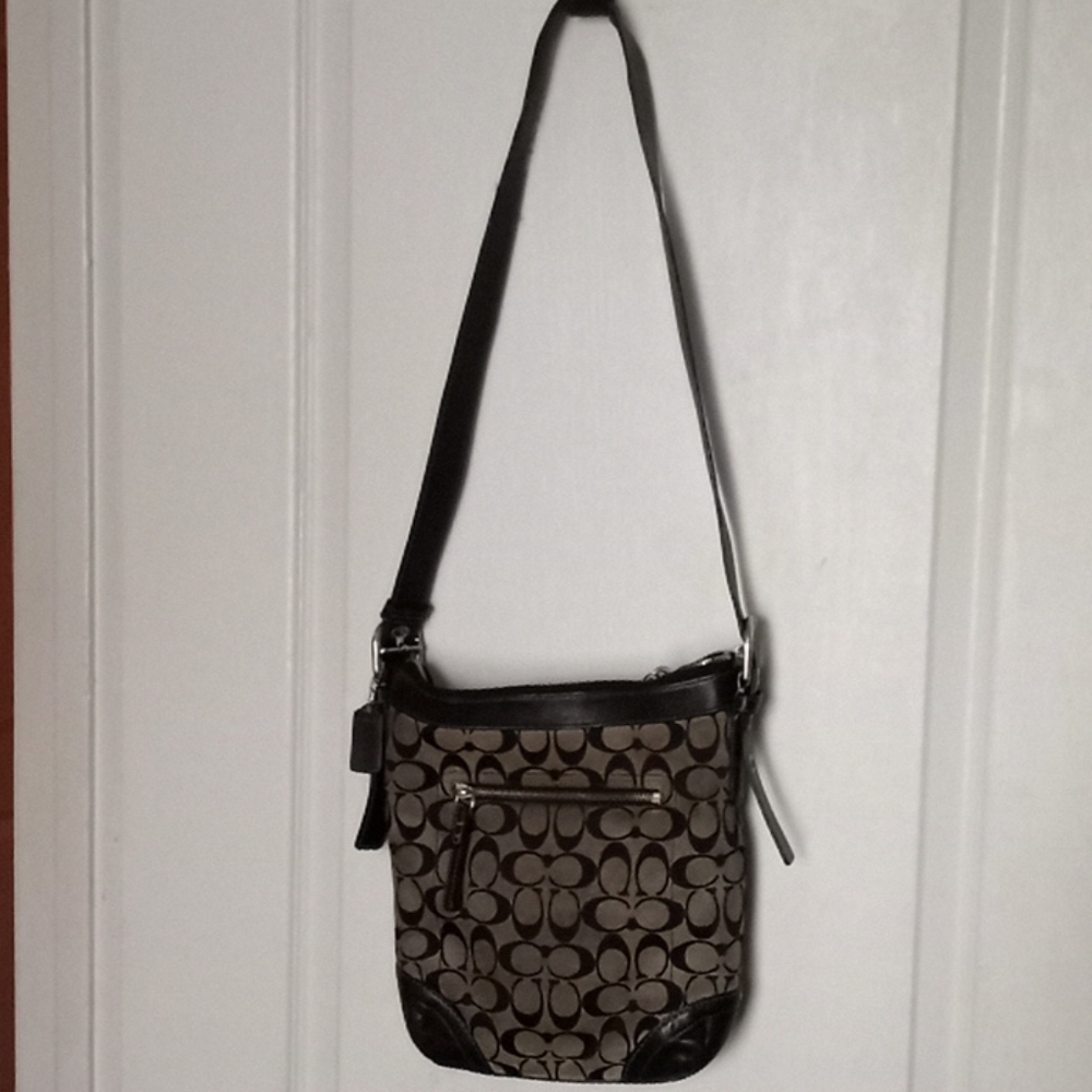 Coach Signature Fabric and Crossbody Straps